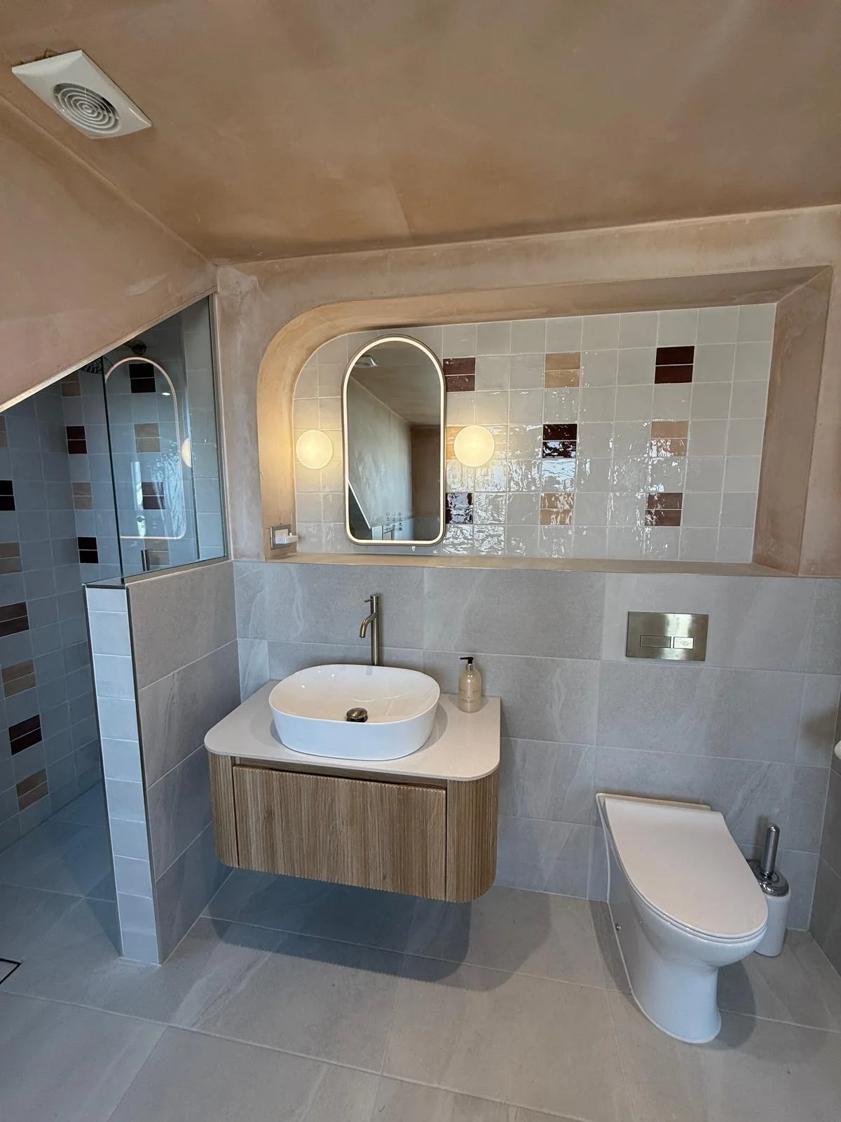 Finished loft bathroom, plumbing and electrical work